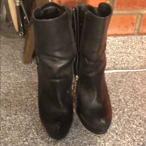 Women’s leather boot high heel